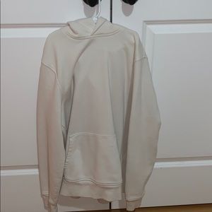 Plain white hoodie